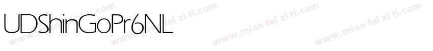 UDShinGoPr6N Light字体转换